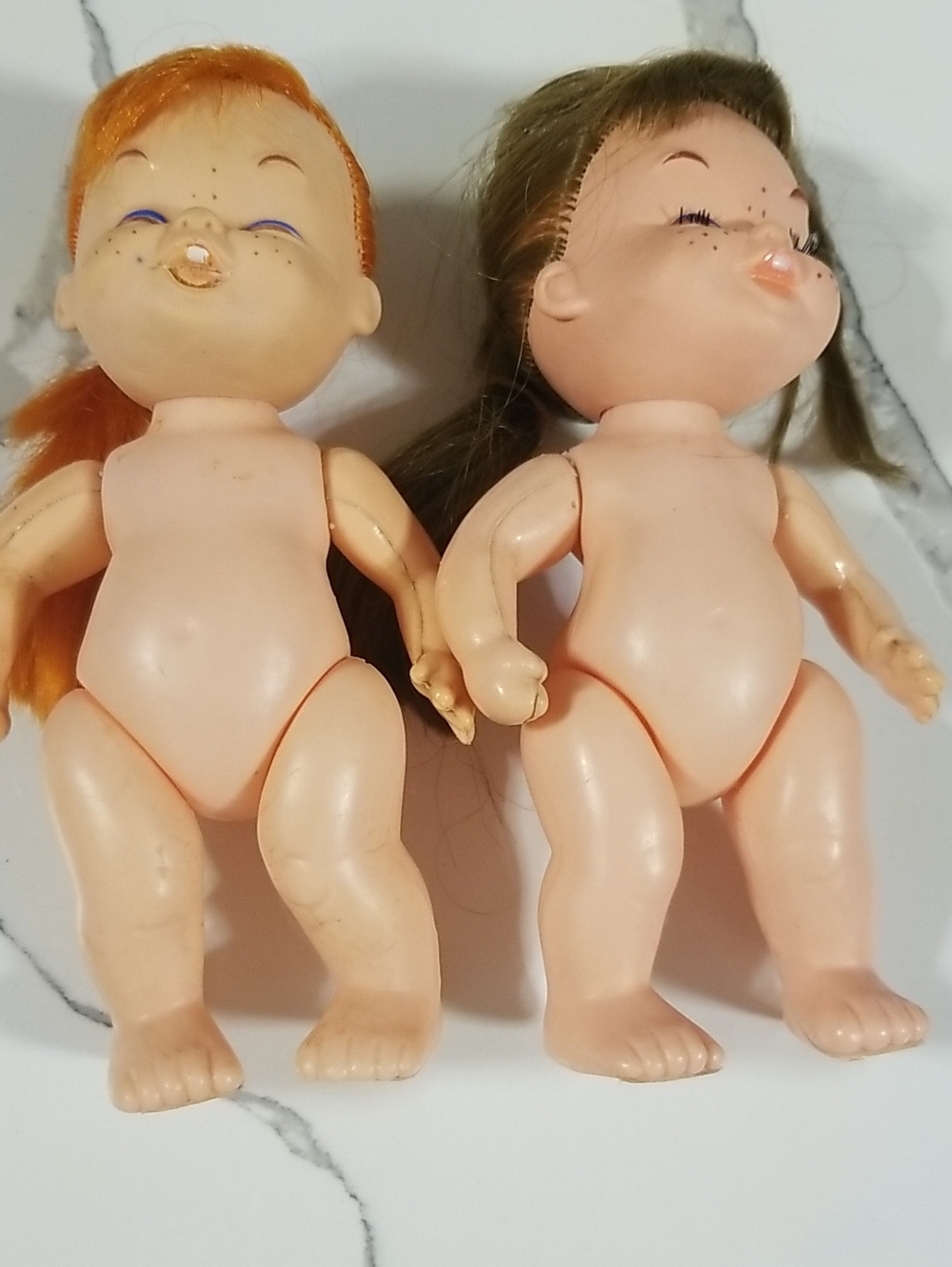 Vintage Made In Hong Kong Dolls As Is